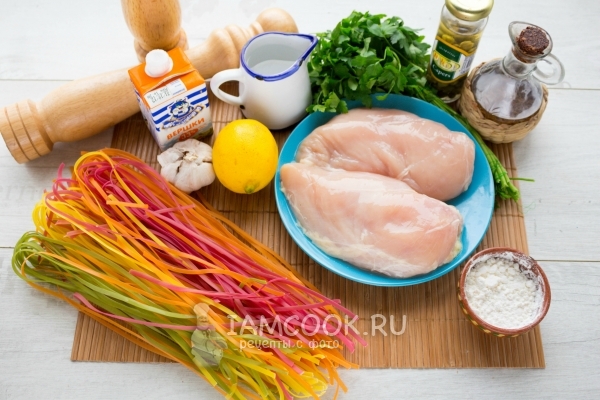 Ингредиенты для пикаты с курицей