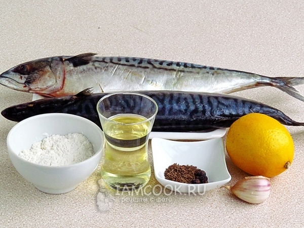 Ингредиенты для скумбрии, жаренной по-египетски