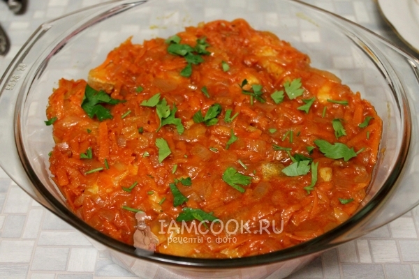 Готовая треска под маринадом