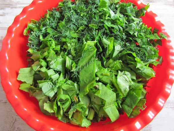 Измельченная зелень