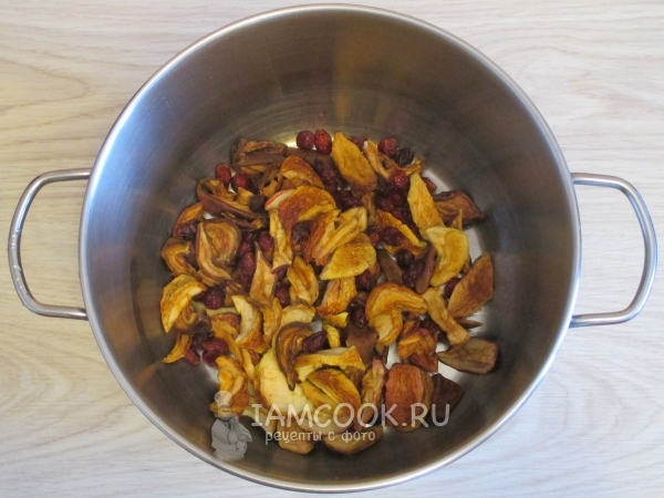 Сухофрукты в кастрюле