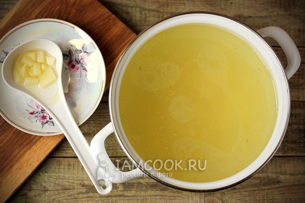Сварить картофель в бульоне