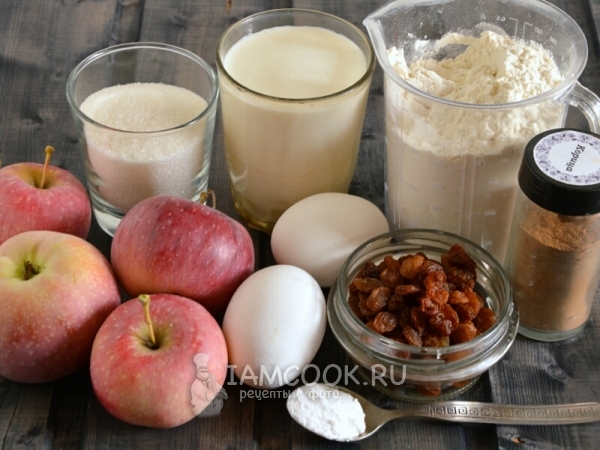 Ингредиенты для «Осеннего» яблочного пирога