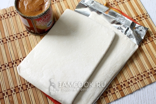 Ингредиенты для круассанов со сгущенкой