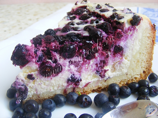 Рецепт вкусного пирога из черники