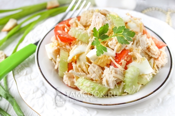 Фото салата «Цезарь» по Дюкану