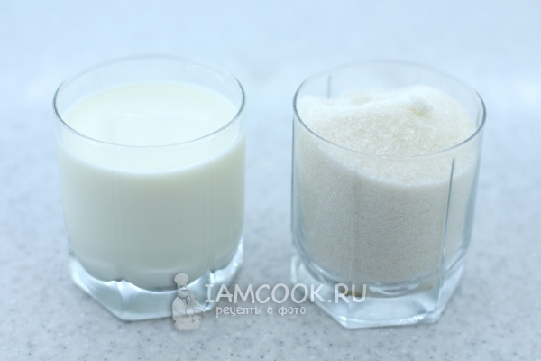 Ингредиенты для сгущёнки в домашних условиях