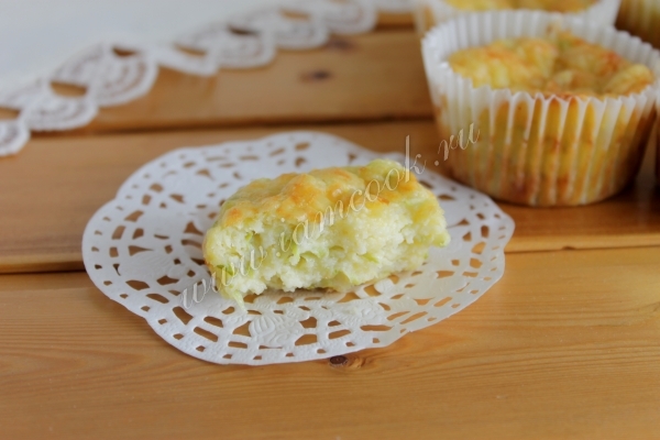 Рецепт маффинов с кабачком и сыром