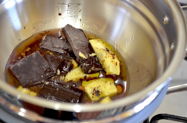 Ингредиенты для шоколада в котелке