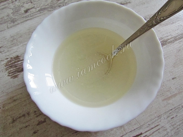 Растительное масло с уксусом