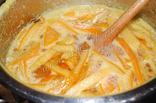 Готовим цукаты из апельсиновых корок
