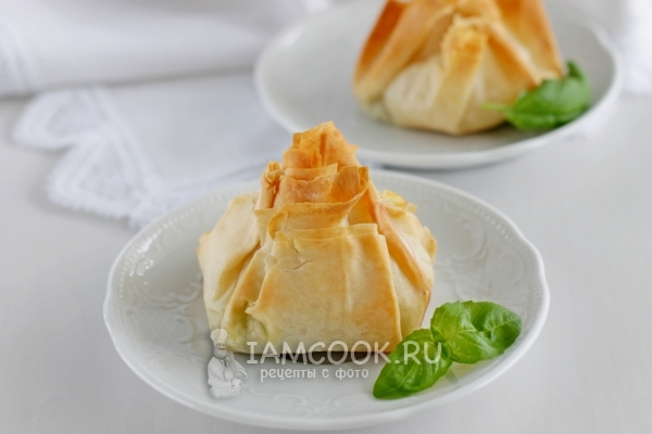 Фото мешочков из теста фило