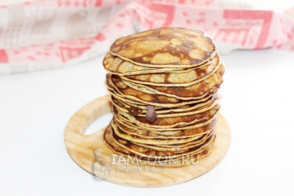 Фото панкейков с хурмой