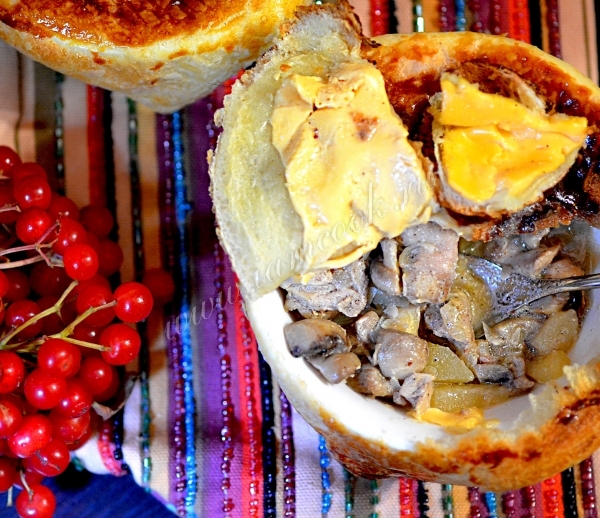 Рецепт горшочков с курицей к рождеству