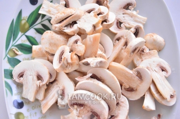 Порезать грибы