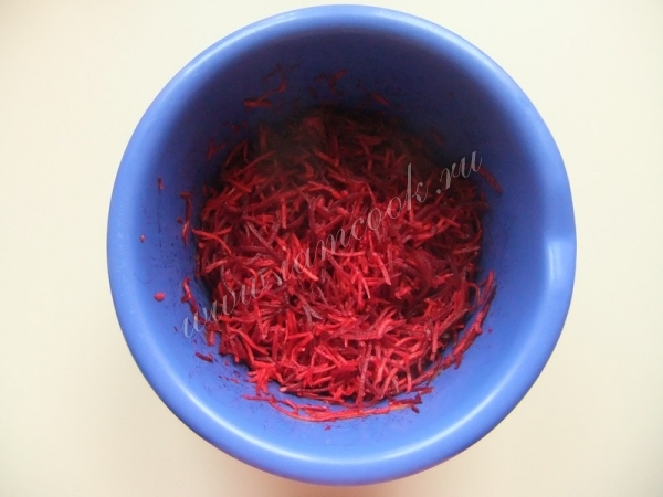 Тертая свекла с уксусом