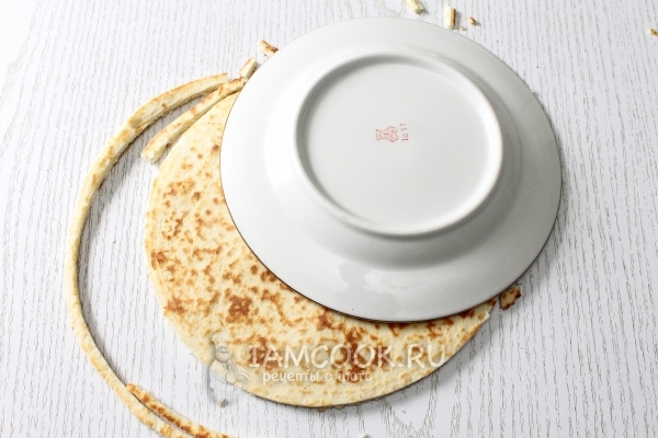 Подравнять коржи