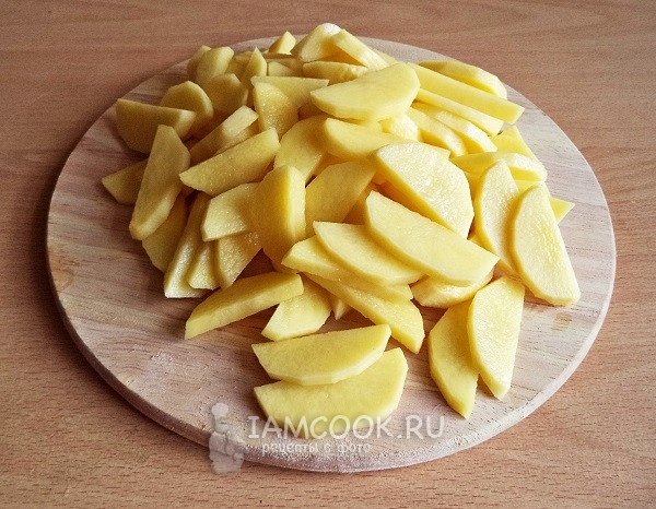Порезать картофель