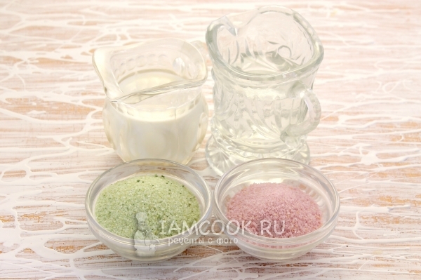 Ингредиенты для многослойного желе