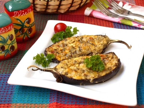 Баклажаны фаршированные сыром и творогом