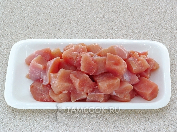 Порезать куриное филе