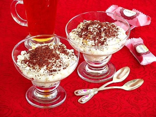 Рис со взбитыми сливками