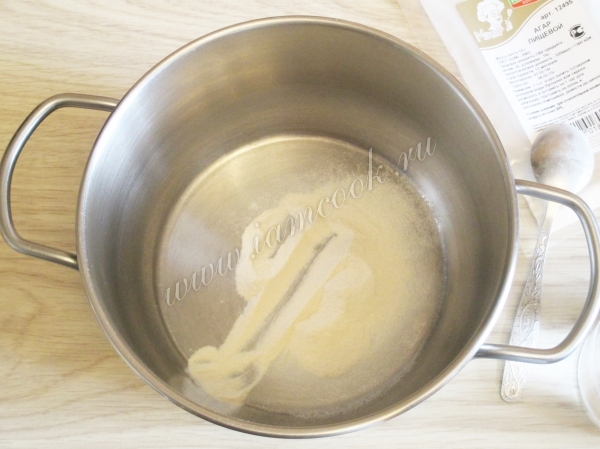 Готовим желе для печенья