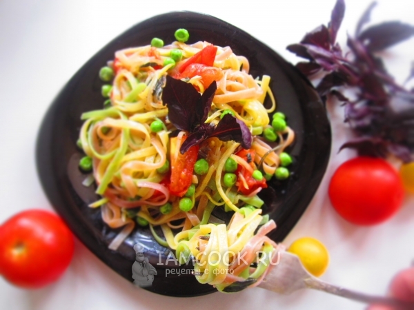 Рецепт пасты с овощами