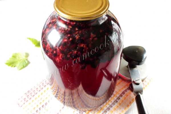 Настой смородиновый с сахаром