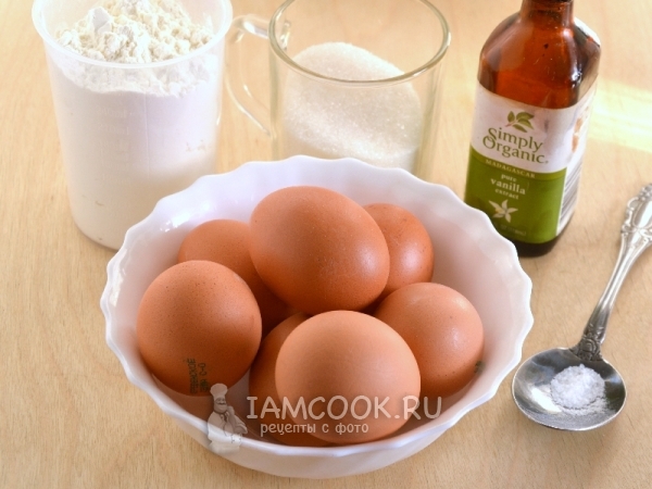Ингредиенты для теста торта «Рафаэлло»
