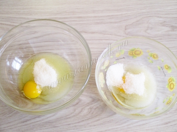 Яйца с сахаром