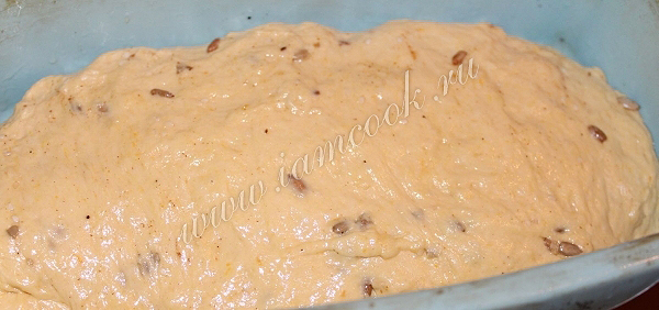 Тесто для тыквенного хлеба