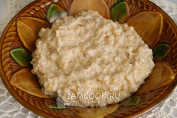 Готовая карамельная овсяная каша