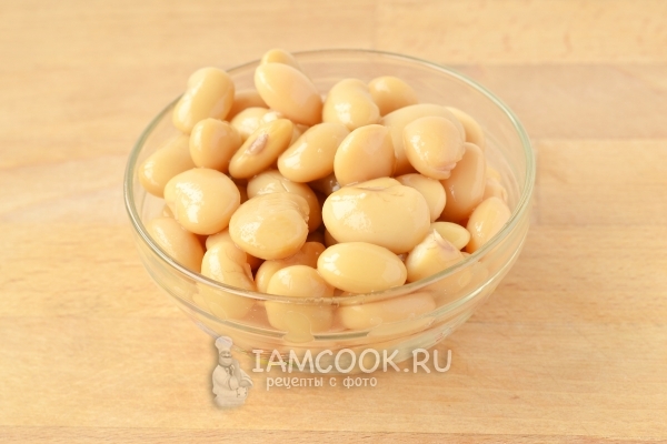 Отварная фасоль