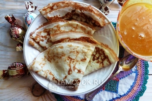 Готовые творожные блинчики