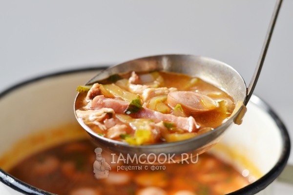 Готовый классический суп-солянка