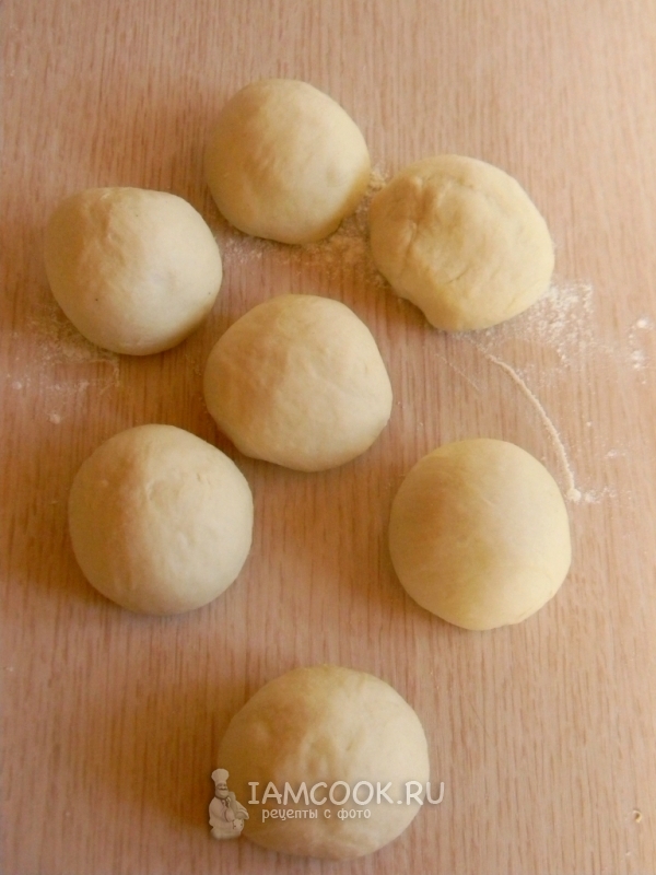 Разделить тесто на части