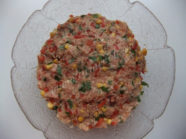 Фарш для котлет по-мексикански