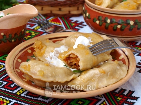 Вареники с капустой