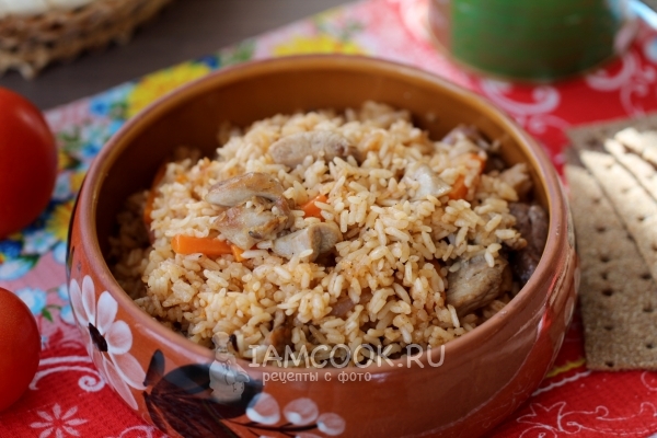 Рецепт свинины с рисом