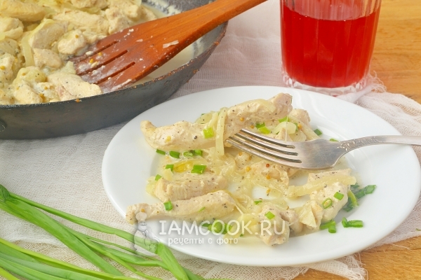 Рецепт бефстроганова из курицы