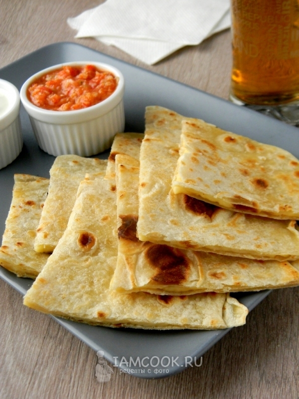 Фото кесадильи с сыром