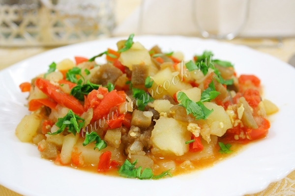 Овощи тушеные в мультиварке