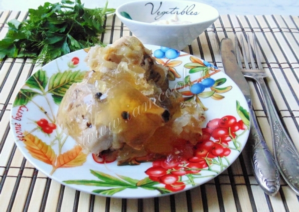 Рецепт курицы в желе в банке