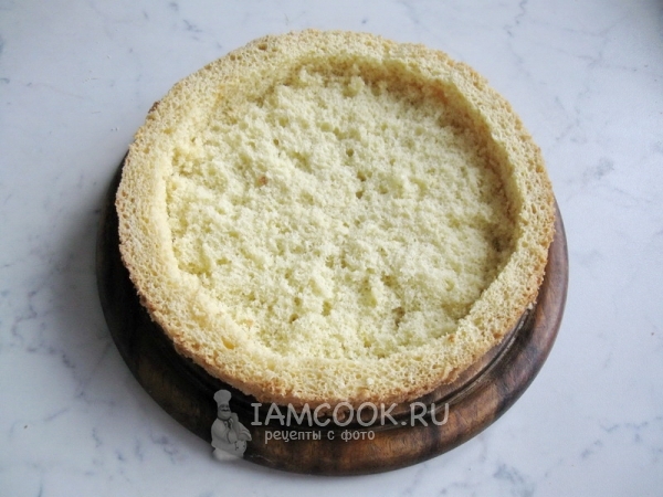 Выбрать середину бисквита