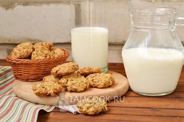 Фото диетического овсяного печенья