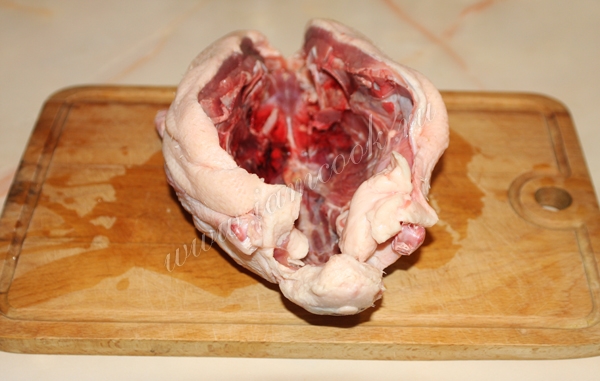 Подготовка тушки утки