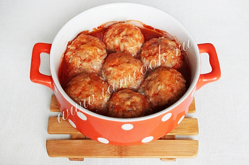 Запекаем тефтели в томате