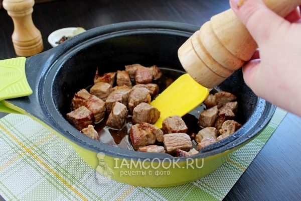 Пожарить мясо