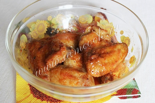 Закуска из куриных крылышек